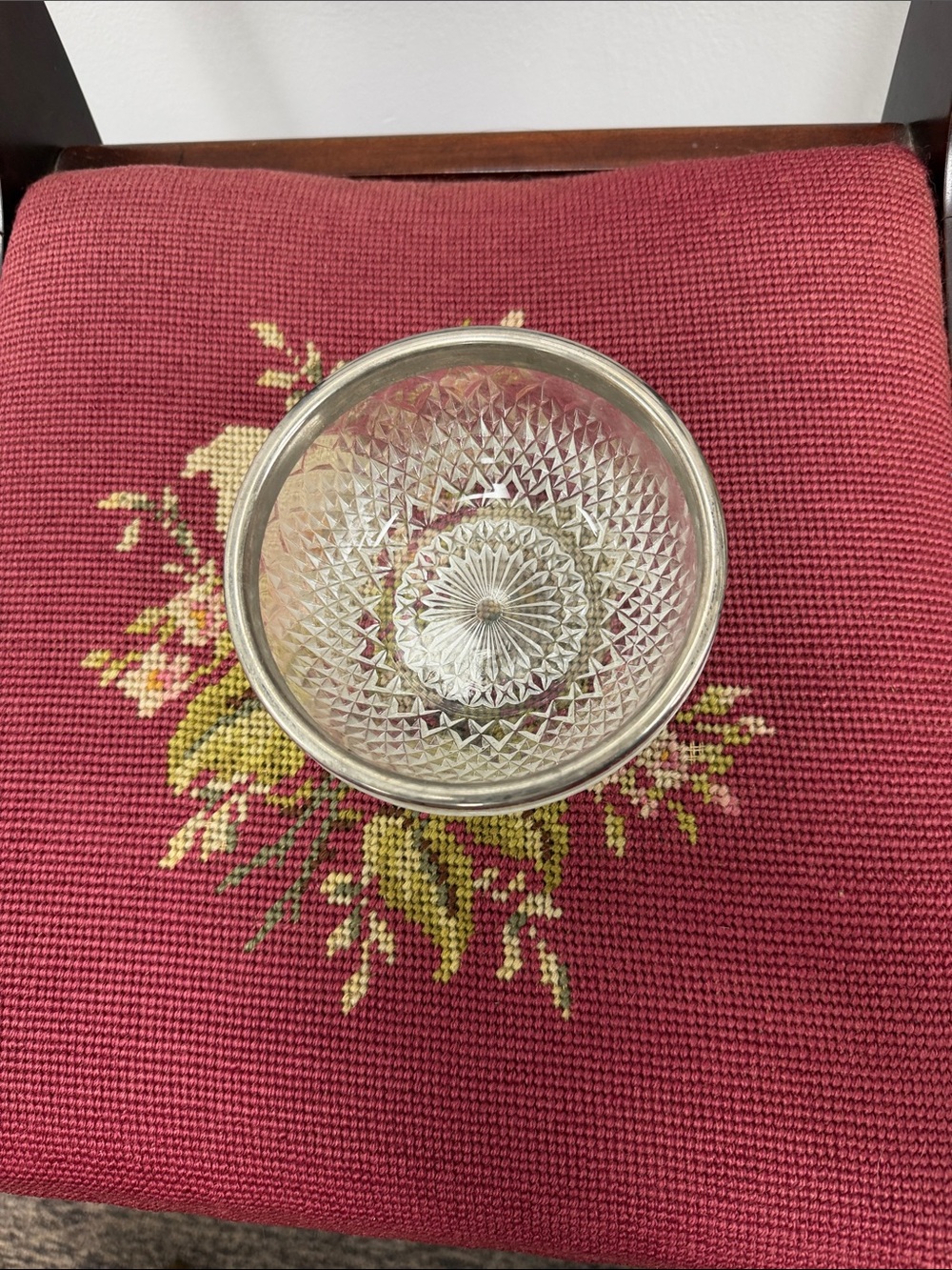 Clear Cut Glass Decorative Bowl - Home Accents